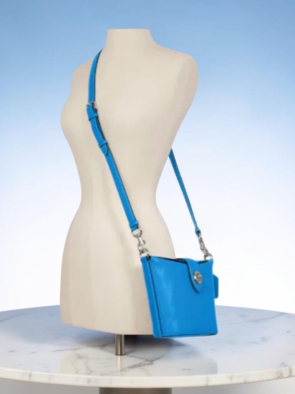 Coach Addie Pebbled Leather Shoulder Crossbody Bag - New without tags - Picture 3 of 14